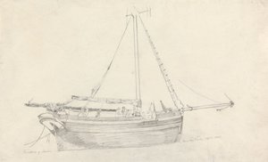 Statek rybacki „Providence” ze Scarborough autorstwa Cornelius Varley