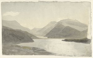 Światło słoneczne nad jeziorem w pobliżu Snowdon, Llanberis, Północna Walia Światło słoneczne na jeziorze w Snowdon, Llanberis, Północna Walia autorstwa Cornelius Varley