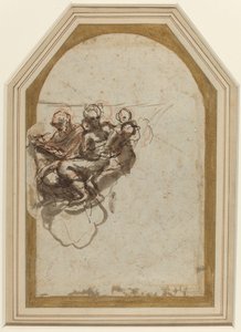 Św. Mateusz i Św. Hieronim [verso] autorstwa Correggio