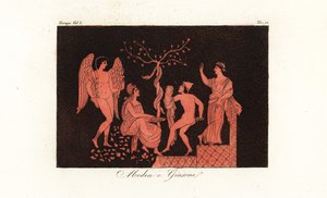 Przedstawienie Medei i Jasona z mitologii greckiej autorstwa Corsi Corsi