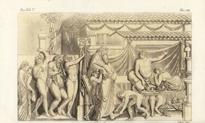 Scena z Satyriconu Petroniusza autorstwa Corsi Corsi