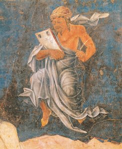 Dean, fragment z Dziewicy Znaku, scena z miesiąca sierpnia, przypisywana Cosimo Tura