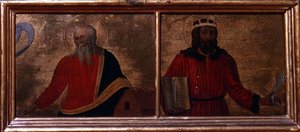 Noe i David (tempera na panelu) autorstwa Cosimo Rosselli