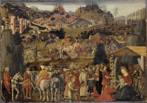 Pokłon Trzech Króli, ok. 1480 (tempera na drewnie sosnowym)