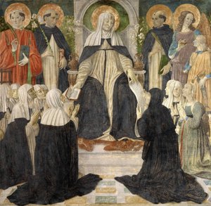 Święta Katarzyna ze Sieny jako duchowa Matka II i III Zakonu św. Dominika, ok. 1499.