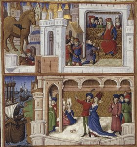 Ilustracja do eposu Eneida autorstwa Wergiliusza, 1450-1499