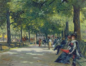 Hyde Park, Londyn (olej na płótnie)