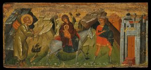 Ucieczka do Egiptu (tempera jajeczna na panelu)