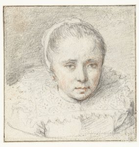 Portret młodej kobiety autorstwa Crispijn van de Passe (I) (attributed to)