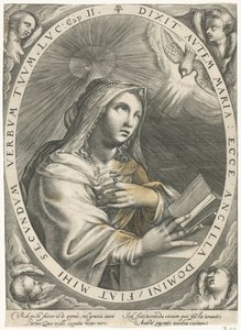 Zwiastowanie (Maryja Dziewica) autorstwa Crispijn van de Passe (I)