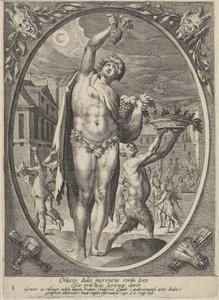 Bachus Bachus, Venus en Ceres (tytuł serii) autorstwa Crispijn van de Passe (I)