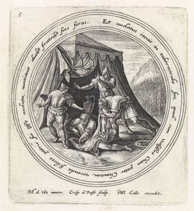 Pijaństwo Noego Historia Noego (tytuł serii) autorstwa Crispijn van de Passe (I)