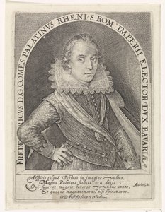 Portret Fryderyka V, elektora palatyna, króla Czech autorstwa Crispijn van de Passe (I)