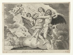 Boreas porywa Oreithyia autorstwa Crispijn van de Passe (II) (possibly)