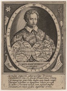 Thomas Cavendish autorstwa Crispijn van de Passe I