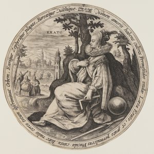 Urania, od Muz autorstwa Crispijn van de Passe I