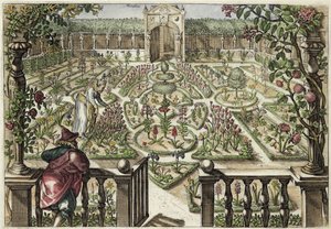 Spring Garden, z „Hortus Floridus”, opublikowany 1614-15 (patrz także 172301)
