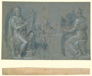 Dawid i św. Cecylia autorstwa Crispin van den Broeck