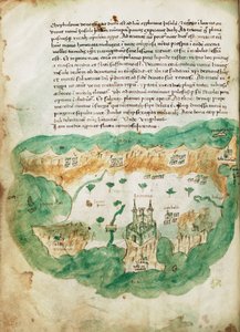 Wykres Zakinthos, ok. 1420 r. (pergamin)