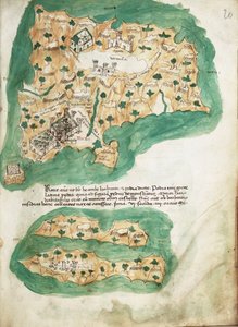 Naxos wykres na welinie, ok. 1420 r. (welin)