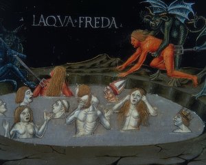 Höllenstrafen (ok.154r). 1476 autorstwa Cristoforo De Predis