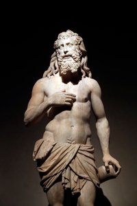 Muzeum katedry w Mediolanie. Posąg hamulca. Łazarza. Cristoforo Solari. Włochy. autorstwa Cristoforo Solari