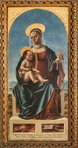 Madonna z Dzieciątkiem (olej na panelu) autorstwa Cristoforo da Lendinara Canozzi or Canozi