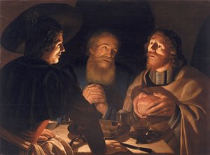 Wieczerza w Emaus autorstwa Cryn Hendricksz Volmaryn