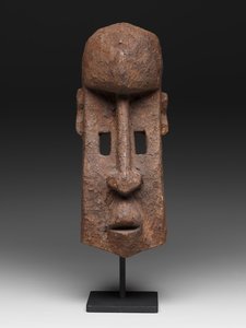 Maska myśliwego (dannana), początek do połowy XX wieku (drewno i inkrustacja) autorstwa Culture Dogon