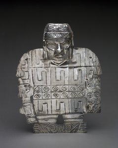 Wojownik, 650-900 AD (młotkowane, cięte i ścigane srebro) autorstwa Culture Wari