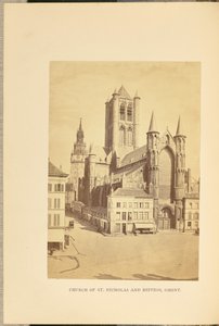 Kościół Świętego Mikołaja i Beffroi, Gandawa autorstwa Cundall and Fleming
