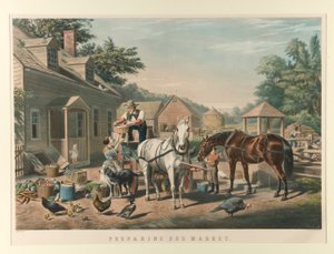 Przygotowanie do rynku autorstwa Currier and Ives