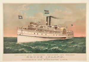 Providence i Stonington Steamship Co autorstwa Currier and Ives