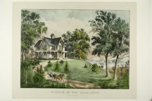 Lato w Górach autorstwa Currier and Ives