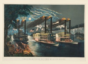 Mistrzowie Missisipi autorstwa Currier and Ives