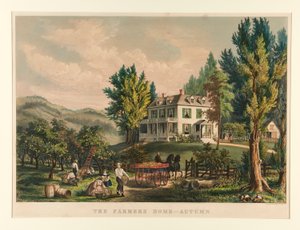 Dom Rolników - Jesień autorstwa Currier and Ives