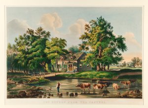 Powrót z pastwiska autorstwa Currier and Ives