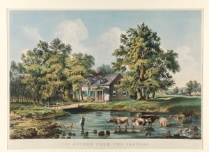 Powrót z pastwiska autorstwa Currier and Ives