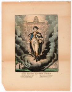 Duch Unii autorstwa Currier and Ives