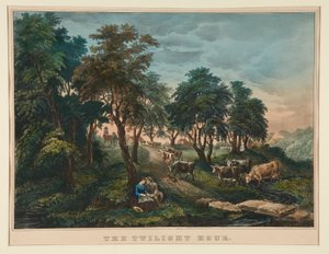 Godzina zmierzchu. autorstwa Currier and Ives
