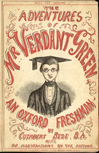 Ilustracja na okładkę The Adventures of Mr Verdant Green An Oxford Freshman autorstwa Cuthbert Bede