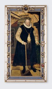 Portret elektora saskiego Augusta I (1526-1586) - Obraz Cyriacusa Roedera (Rheder) (około 1560-1598), olej na płótnie autorstwa Cyriacus (c.1560 1598) Roder
