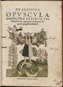 De Alchimia opvscvla complvra vetervm philosophorum, 1550 autorstwa Cyriacus Jacob