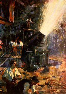 W pełnej krasie (druk kolorowy) autorstwa Cyrus (after) Cuneo