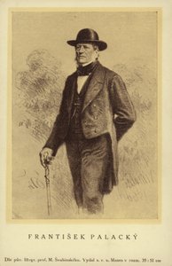 Frantisek Palacky (1798-1876), czeski historyk i polityk autorstwa Czech School