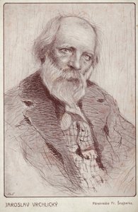 Jaroslav Vrchlicky (1853-1912), czeski poeta autorstwa Czech School
