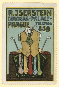 Odzież męska R Jserstein, Praga autorstwa Czech School