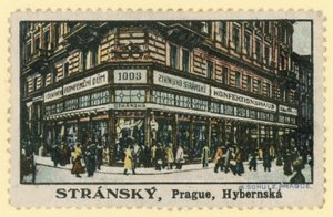 Cukiernicy Stransky, ul. Hybernska, Praga autorstwa Czech School