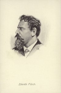 Zdenek Fibich, czeski kompozytor (1850-1900) autorstwa Czech School