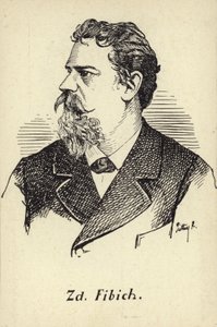 Zdenek Fibich, czeski kompozytor (1850-1900) autorstwa Czech School